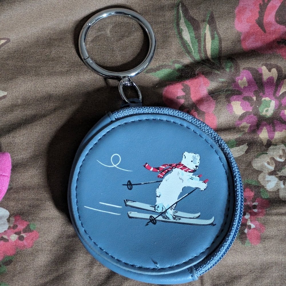 5/$30 Vera Bradley Polar Bears Keychain Coin Purse
